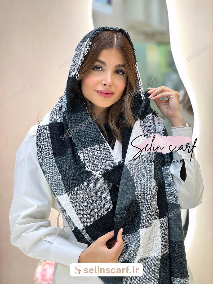 شال پاییزه پترن چهارخونه