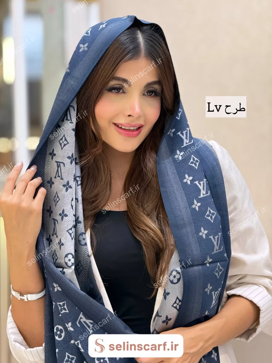 شال موهر vip سرمه‌ای 